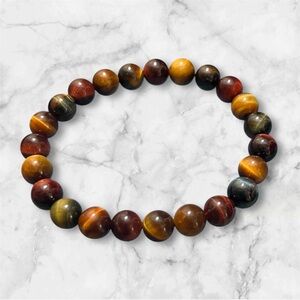 Women’s Multicolor Tigers Eye Beaded Bracelet